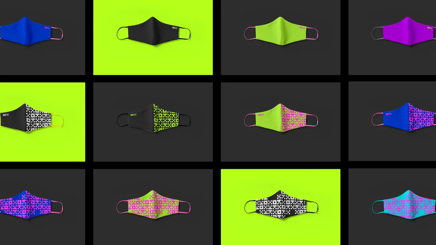 OKX branded masks — product / merch